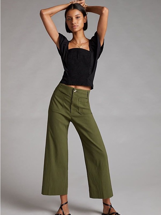 Anthropologie Pants - MAEVE Anthropologie The Colette Linen Blend Wide Leg Pants 27P